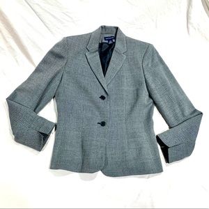 Anne Taylor Herringbone Lined Blazer 8